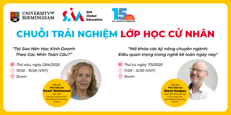 TRẢI NGHIỆM LỚP HỌC TRỰC TUYẾN VỀ KINH DOANH & KẾ TOÁN VỚI CÁC GIÁO SƯ ĐẾN TỪ ĐẠI HỌC BIRMINGHAM