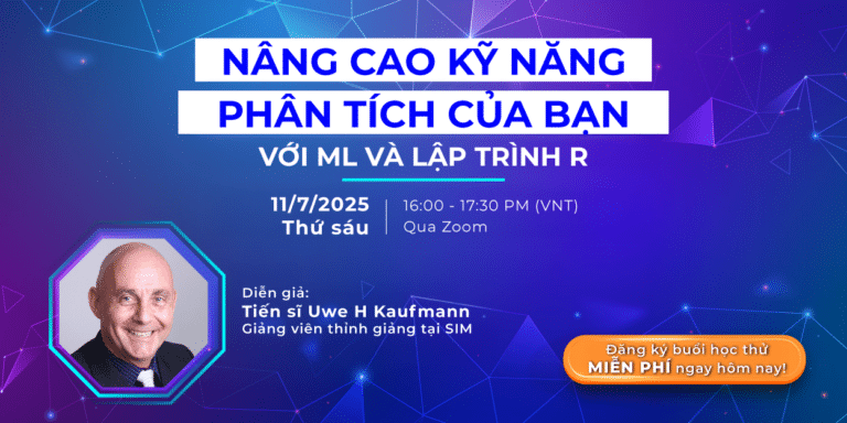 Buổi học Phân tích Kinh doanh hoàn toàn miễn phí - nâng cao kỹ năng phân tích của bạn với ML và lập trình R
