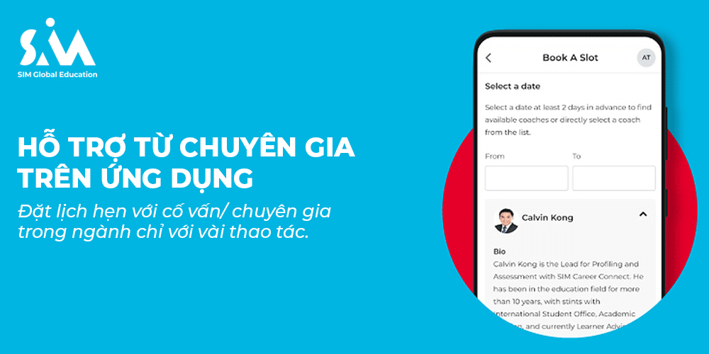 Tính năng hỗ trợ từ chuyên gia của CareerSense